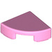 LEGO Fel roze Tegel 1 x 1 Kwart Cirkel (25269 / 84411)