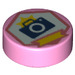 LEGO Bright Pink Tile 1 x 1 Round with Camera (35380 / 69458)