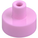 LEGO Leuchtendes Rosa Fliese 1 x 1 Rund mit Hollow Stange (20482 / 31561)