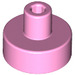LEGO Fel roze Tegel 1 x 1 Ronde met Hollow Staaf (20482 / 31561)