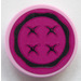 LEGO Bright Pink Tile 2 x 2 Round with Magenta Seat Cushion Sticker with Bottom Stud Holder (14769)