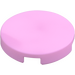 LEGO Bright Pink Tile 2 x 2 Round with &quot;X&quot; Bottom (4150)