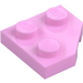 LEGO Bright Pink Wedge Plate 2 x 2 Cut Corner (26601)