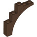 LEGO Marrone Arco 1 x 5 x 4 Arco normale, parte inferiore non rinforzata (2339 / 14395)