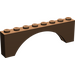 LEGO Hnědá Klenba 1 x 8 x 2 Silná horní a vyztužená spodní strana (3308)