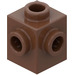LEGO Brown Brick 1 x 1 with Studs on Four Sides (4733)