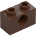 LEGO Brown Brick 1 x 2 with Hole (3700)