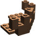 LEGO Brown Brick 7 x 7 x 2.3 Turret Quarter (6072)