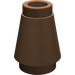 LEGO Brown Cone 1 x 1 with Top Groove (4589)