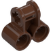 LEGO Brown Cross Block with Two Pinholes (32291 / 42163)