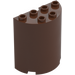 LEGO brązowy Cylinder 2 x 4 x 4 Połowa (6218 / 20430)