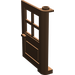 LEGO Brown Door 1 x 4 x 5 with 4 Panes with 1 Point on Pivot