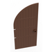 LEGO Brown Door 1 x 5 x 10 with Rounded Top (2400)