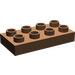LEGO marron Duplo assiette 2 x 4 (4538 / 40666)