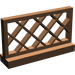 LEGO Brown Fence 1 x 4 x 2 Lattice (3185)