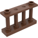 LEGO Marron Clôture Spindled 1 x 4 x 2 avec 2 tenons supérieurs (30055)