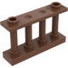 LEGO Brown Fence Spindled 1 x 4 x 2 with 2 Top Studs (30055)
