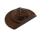 LEGO Brown Hat with Wide Flat Brim with Side Turned Up (30167)