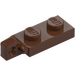 LEGO Brown Hinge Plate 1 x 2 Locking with Single Finger on End Vertical with Bottom Groove (44301)