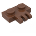 LEGO Brown Hinge Plate 1 x 2 with 3 Stubs (2452)