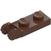 LEGO Brown Hinge Plate 1 x 2 with Locking Fingers with Groove (44302)