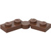 LEGO Brown Hinge Plate 1 x 4 Swivel Assembly (1927 / 19954)