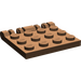 LEGO Bruin Scharnier Plaat 4 x 4 Vergrendelings (44570 / 50337)