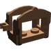 LEGO Braun Pferd Saddle mit Eins Clip (4491)