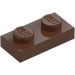 LEGO Marron assiette 1 x 2 (3023 / 28653)