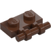 LEGO Brown Plate 1 x 2 with Handle (Open Ends) (2540)