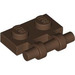 LEGO Brown Plate 1 x 2 with Handle (Open Ends) (2540)