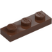 LEGO Hnědá Deska 1 x 3 (3623)