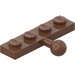 LEGO marron assiette 1 x 4 avec Rotule (3184)