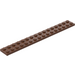 LEGO Brown Plate 2 x 16 (4282)