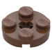 LEGO Brown Plate 2 x 2 Round with Axle Hole (with &#039;X&#039; Axle Hole) (4032)