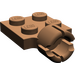 LEGO marron assiette 2 x 2 avec Douille à rotule Avec 4 emplacements (3730)