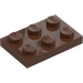 LEGO Marron assiette 2 x 3 (3021)