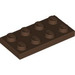 LEGO marron assiette 2 x 4 (3020)