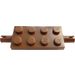 LEGO Bruin Plaat 2 x 4 met Pinnen (30157 / 40687)