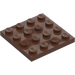 LEGO Brown Plate 4 x 4 (3031)