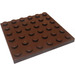 LEGO Brun Platta 6 x 6 (3958)