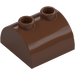 LEGO Brown Slope 2 x 2 Curved with 2 Studs on Top (30165)