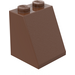 LEGO Bruin Helling 2 x 2 x 2 (65°) zonder buis aan de onderzijde (3678)