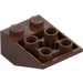 LEGO Brown Slope 2 x 3 (25°) Inverted without Connections between Studs (3747)