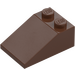 LEGO Marron Pente 2 x 3 (25°) avec surface rugueuse (3298)