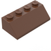 LEGO marron Pente 2 x 4 (45°) avec surface rugueuse (3037)