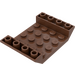 LEGO Bruin Helling 4 x 6 (45°) Dubbele Omgekeerd met Open Midden zonder gaten (30283 / 60219)