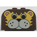 LEGO Brown Slope Brick 2 x 4 x 2 Curved with Lion Face (4744)