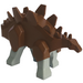 LEGO Braun Stegosaurus Körper mit Light Grau Beine
