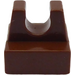 LEGO Brown Tile 1 x 1 with Clip (No Cut in Center) (2555 / 12825)